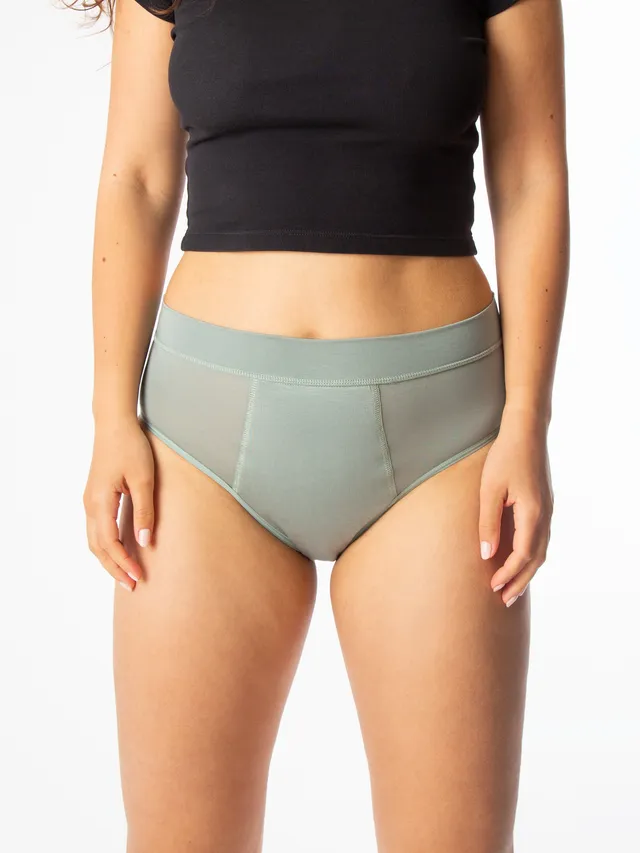 allmatters-overnight-high-waist-periodenslip-in-sage-green image 1