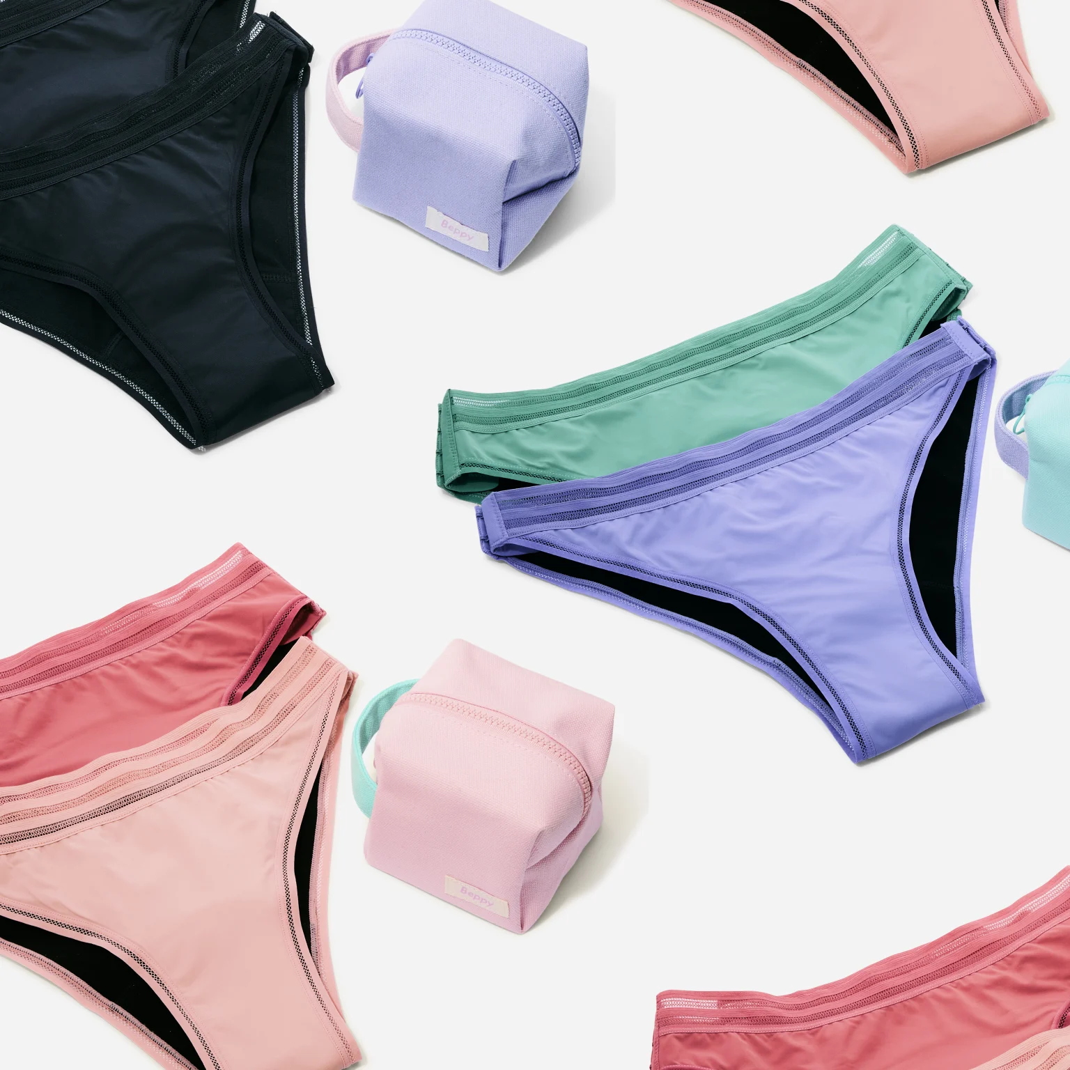 beppy-panties-periodenslip-2-st-ck-siren-onyx-coral-xs-xl image 2