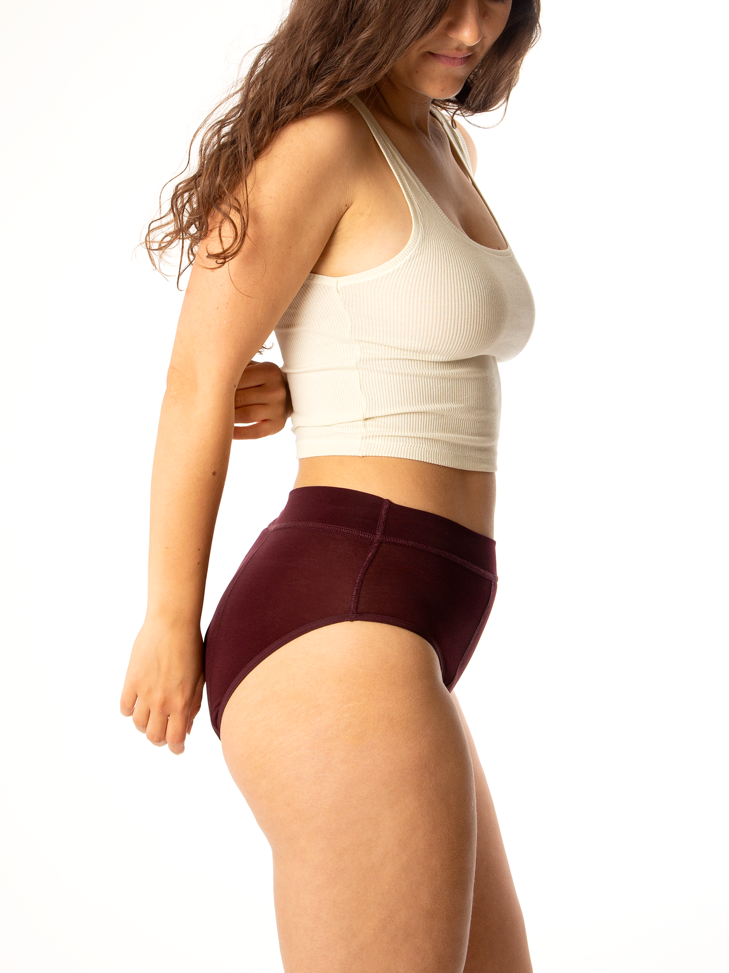 allmatters-overnight-high-waist-periodenslip-dark-plum image 3