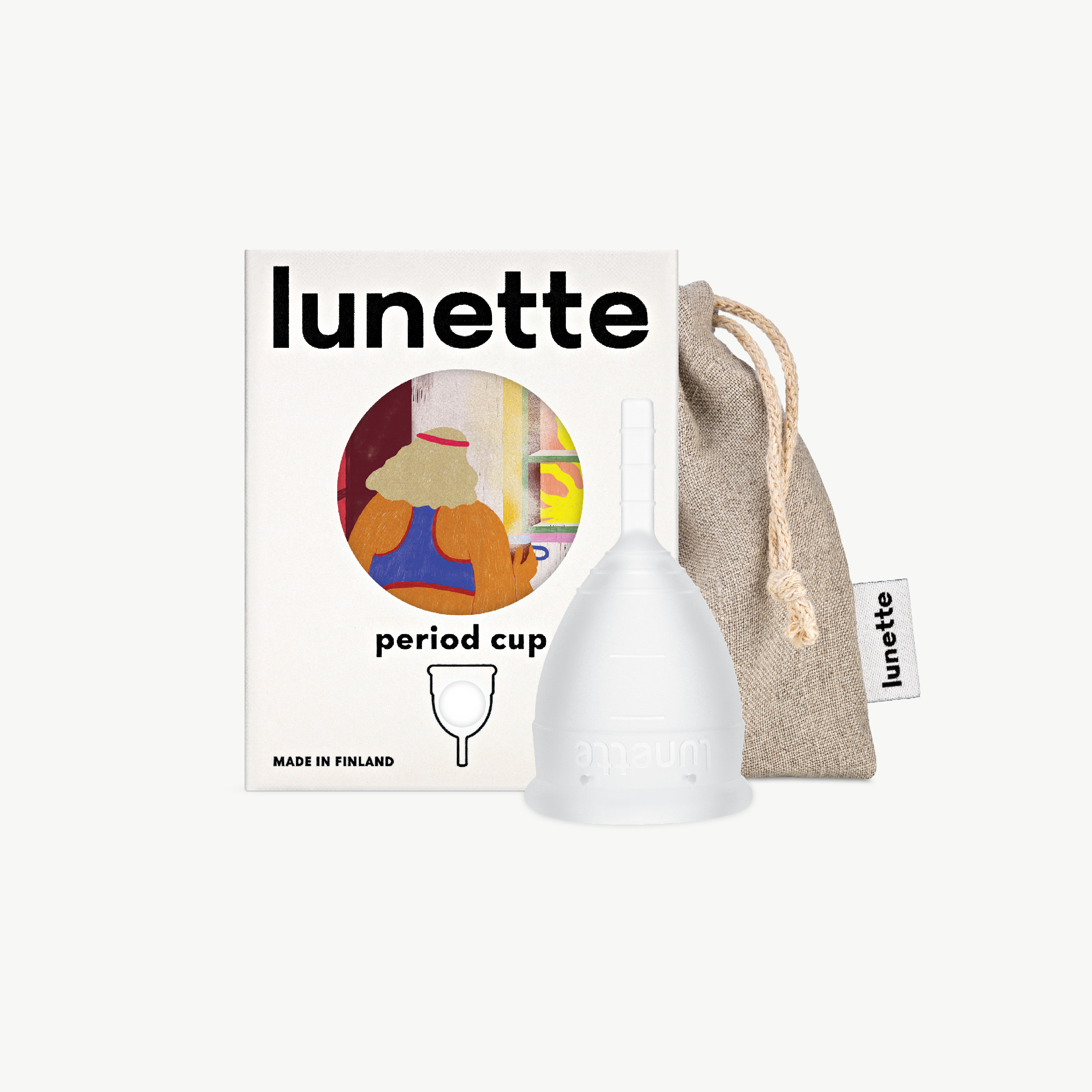 lunette-period-cup-clear-menstruationstasse-transparent image 1