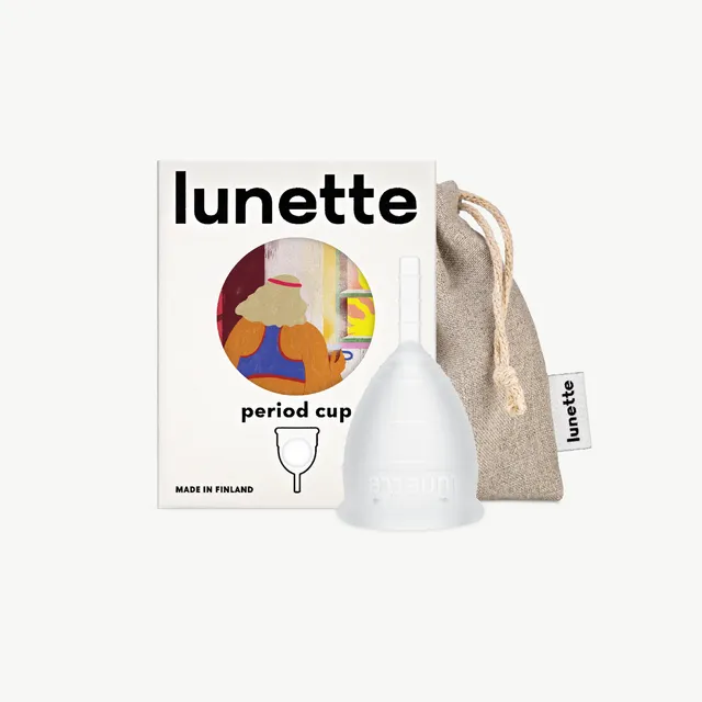 lunette-period-cup-clear-menstruationstasse-transparent image 1