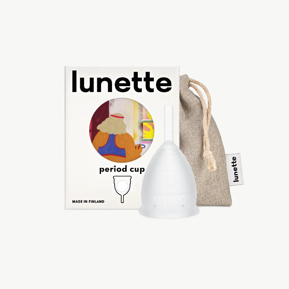lunette-period-cup-clear-menstruationstasse-transparent image 1