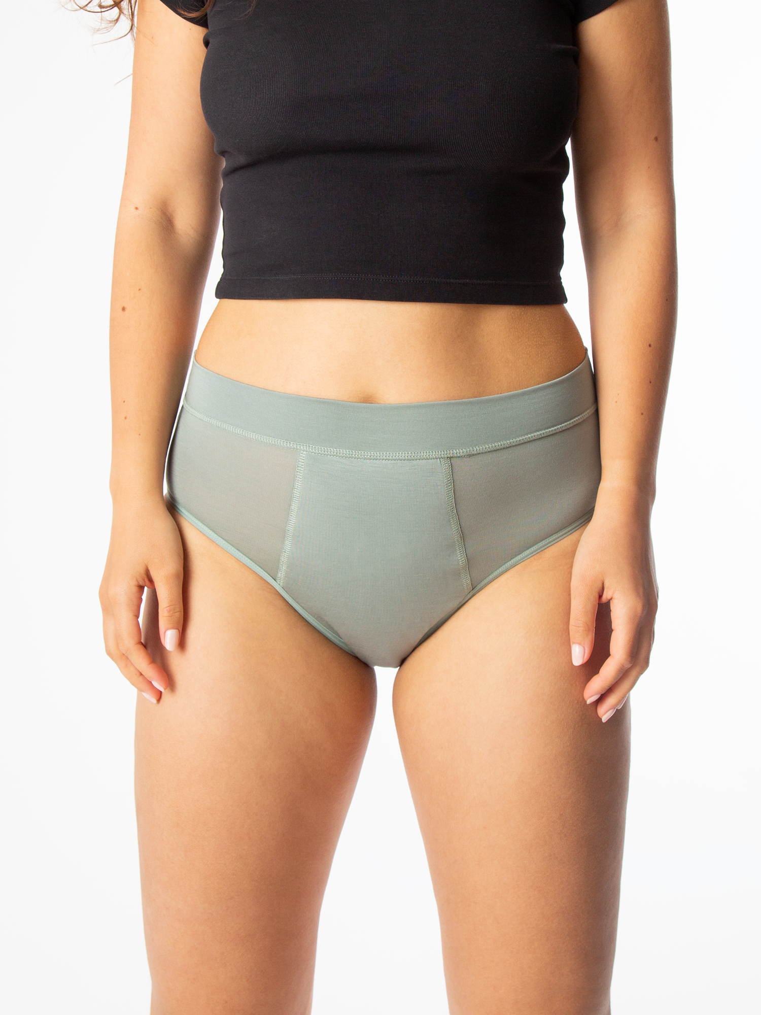 allmatters-overnight-high-waist-periodenslip-in-sage-green image 1