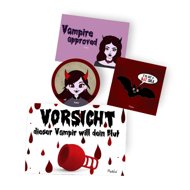 merula-vampire-stickerset-4-aufkleber image 1