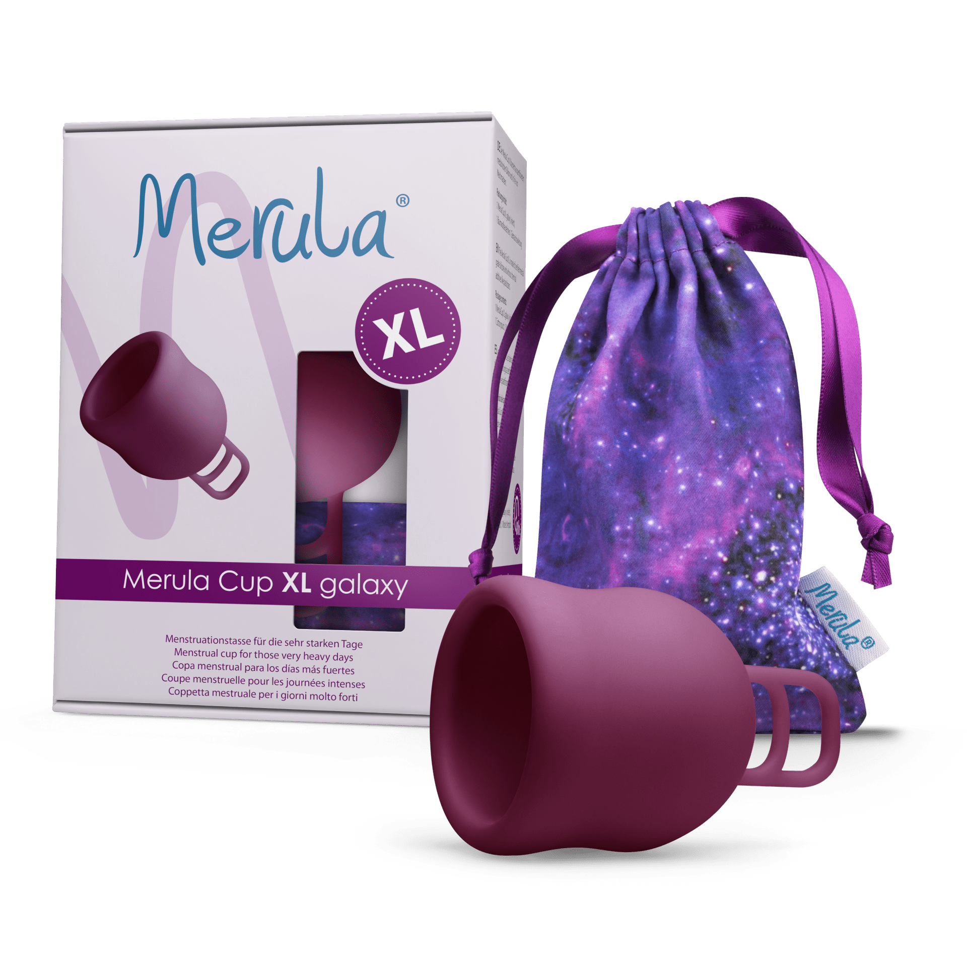merula-cup-xl-galaxy-menstruationstasse-xl-50-ml-dunkelviolett image 1