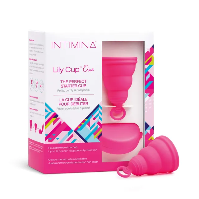 intimina-lily-cup-one-faltbare-menstruationstasse-f-r-anf-ngerinnen image 1
