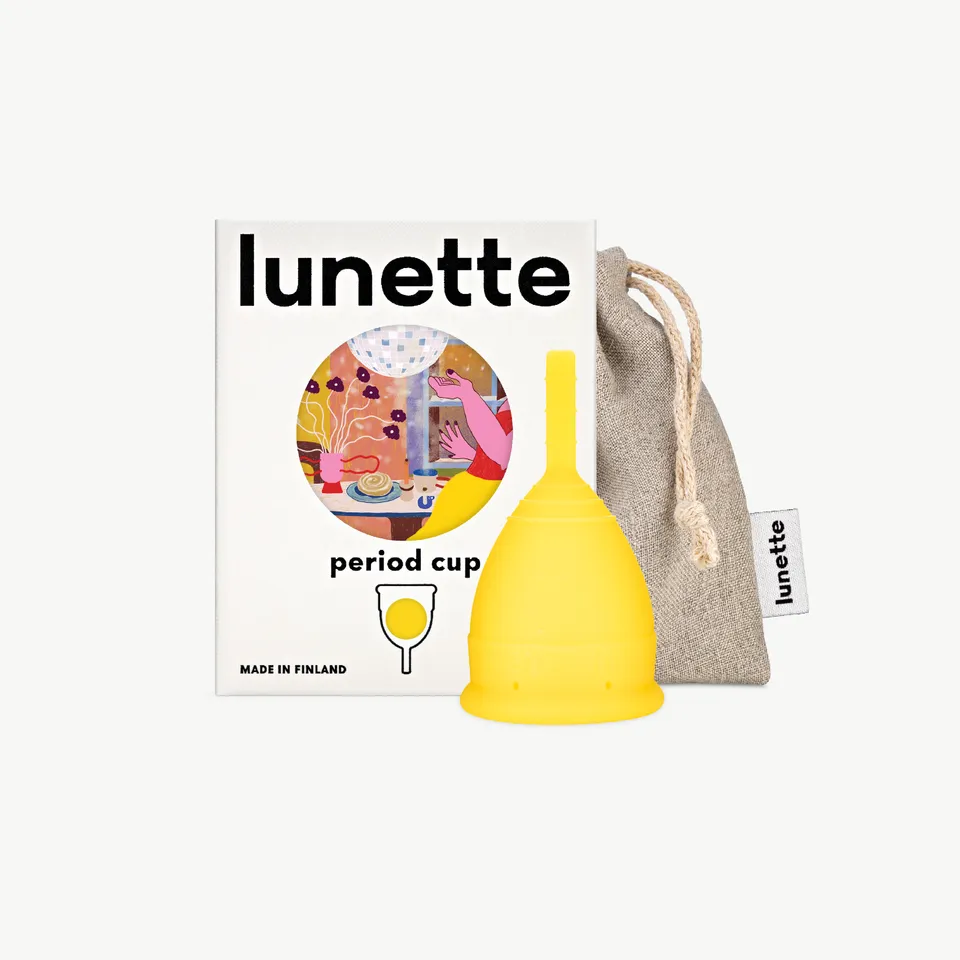 lunette-period-cup-yellow-menstruationstasse-gelb image 1
