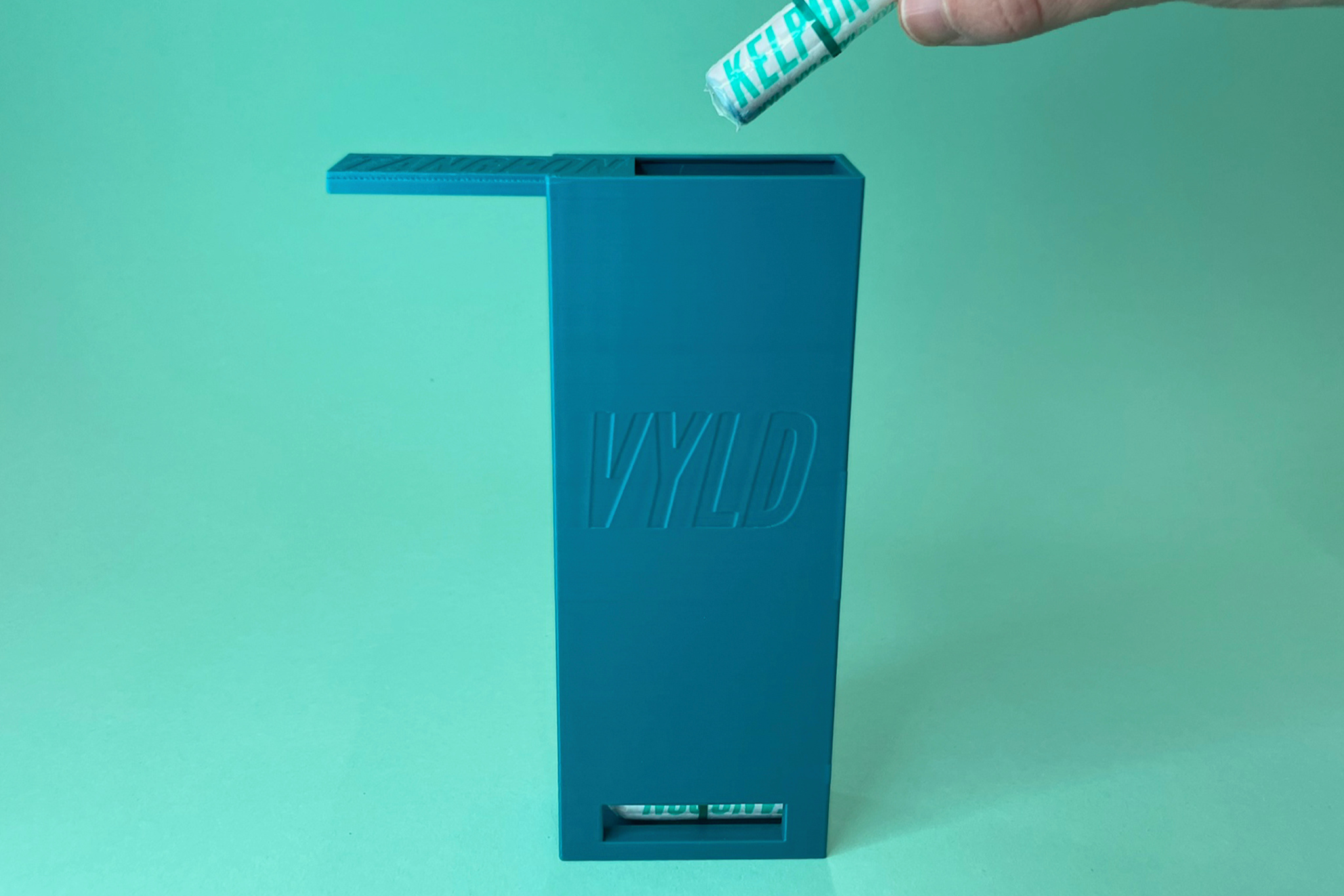 vyld-tangpon-spender-box-t-rkis-wand-spenderbox-zur-klebemontage image 3
